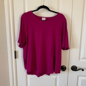 Cupid Curvy 1X Raspberry Top